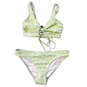Target Green Floral Bikini Set D/DD Large